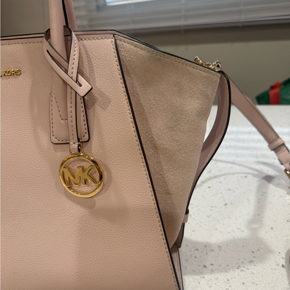 Michael Kors Avril Large Satchel Bag powder blush pink - Picture 3 of 16
